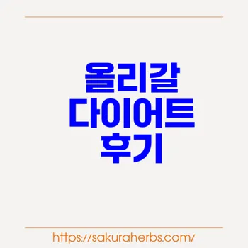 기름똥 다이어트 올리스타트 Orlistat 올리갈 후기 사쿠라허브에서 직구